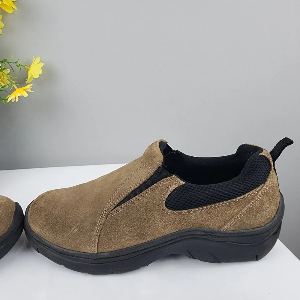 Northern Territory Men's Brown Learher Slip-On Loafer Shoes Sz 9